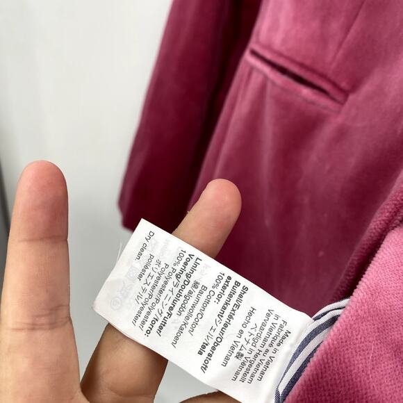 J. Crew Parke Velvet Blazer, dusty rose pink - Picture 6 of 9